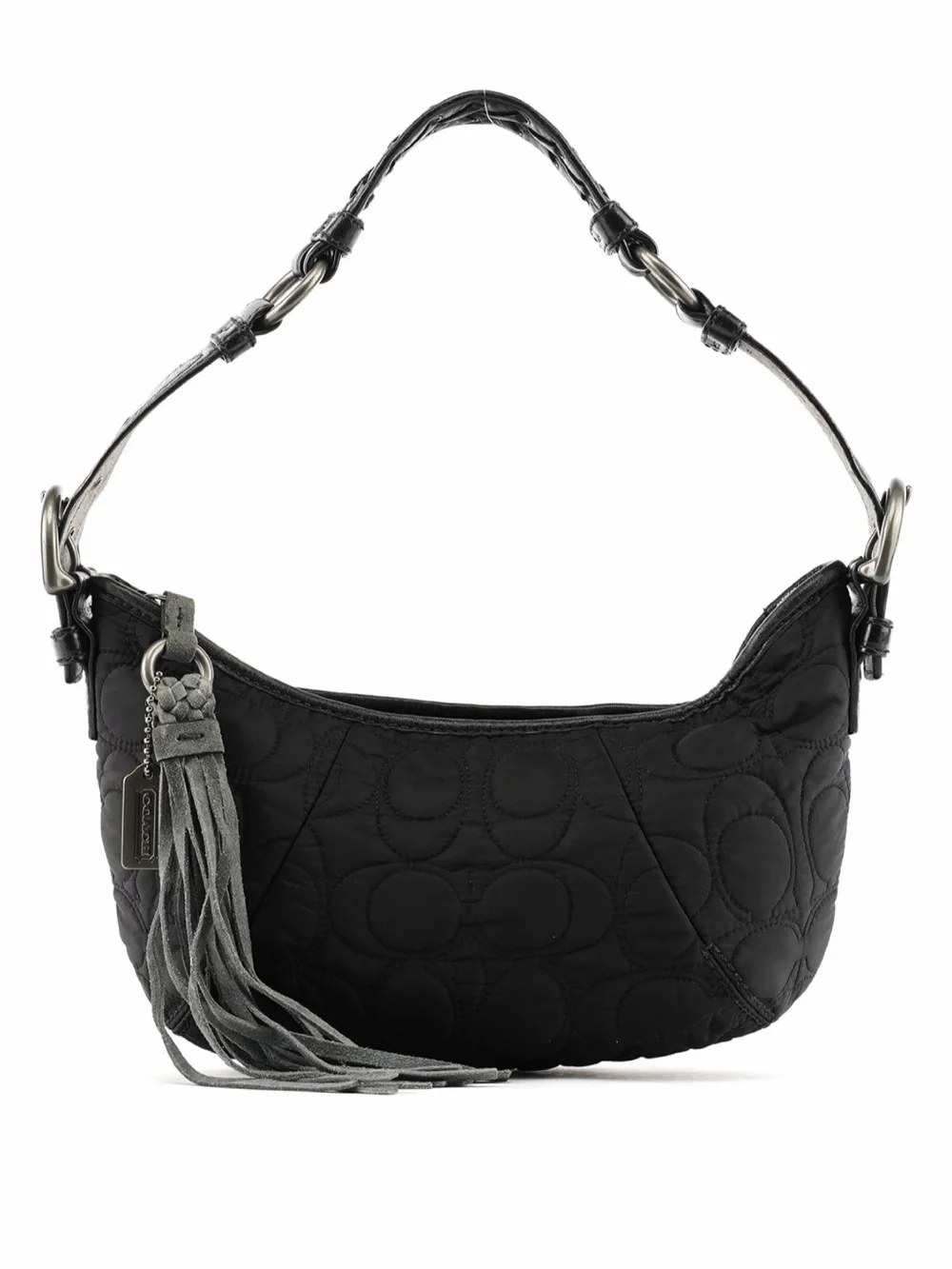 Coach Black 6791 Quilted Nylon Soho Y2K Vintage Shoulder Bag